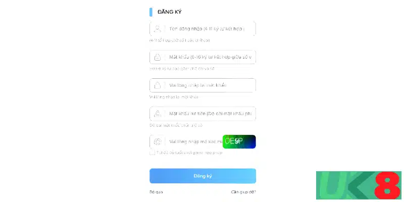 Những thông tin cần thiết khi đăng ky lại UK88